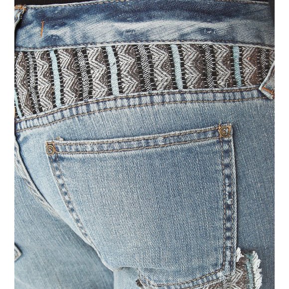 [Free People] Patched Skinny Jeans - Picture 3 of 4